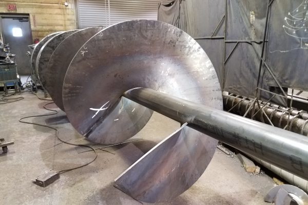 Screw Auger in Fabrication
