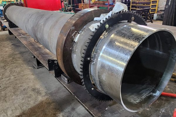 Mounting Tire & Sprocket to Chemical Drum